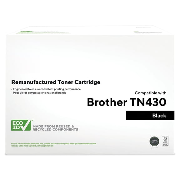 HITOUCH BUSINESS SERVICES Reman Black Std Yield Toner Cartridge Replacement for Brother TN430