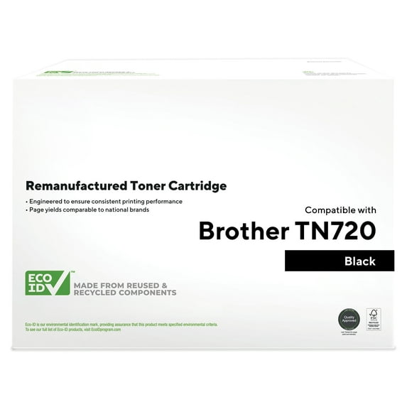 HITOUCH BUSINESS SERVICES Reman Black Std Yield Toner Cartridge Replacement for Brother TN720
