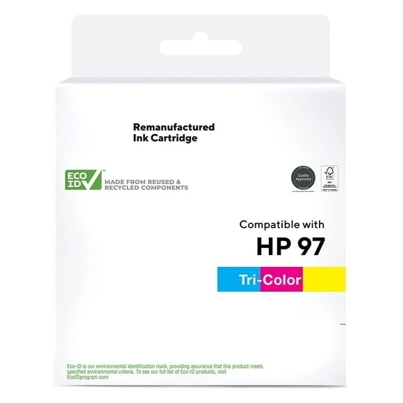 HITOUCH BUSINESS SERVICES Reman Tri-Color Standard Yield Ink Cartridge Replacement for HP 97