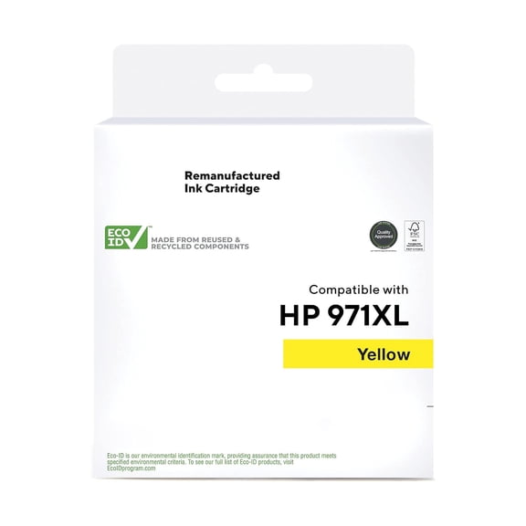 HITOUCH BUSINESS SERVICES Reman Yellow High Yield Ink Cartridge Replacement for HP 971XL TRCN628AM