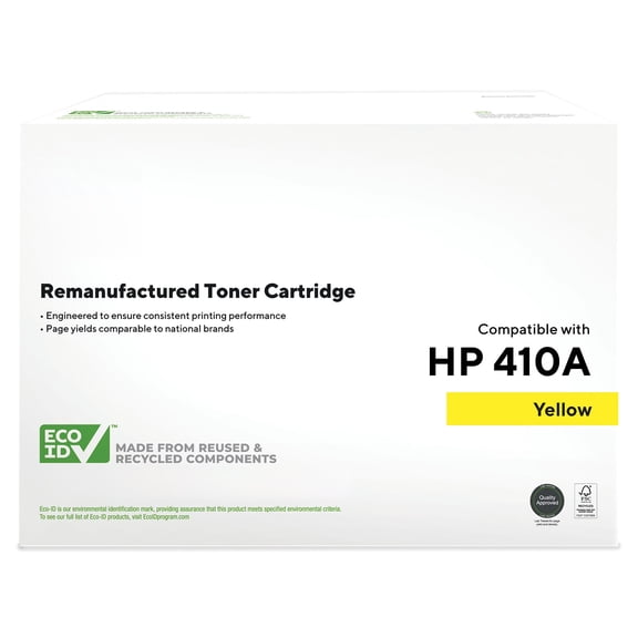 HITOUCH BUSINESS SERVICES Reman Yellow Standard Yield Toner Cartridge Replacement for HP 410A