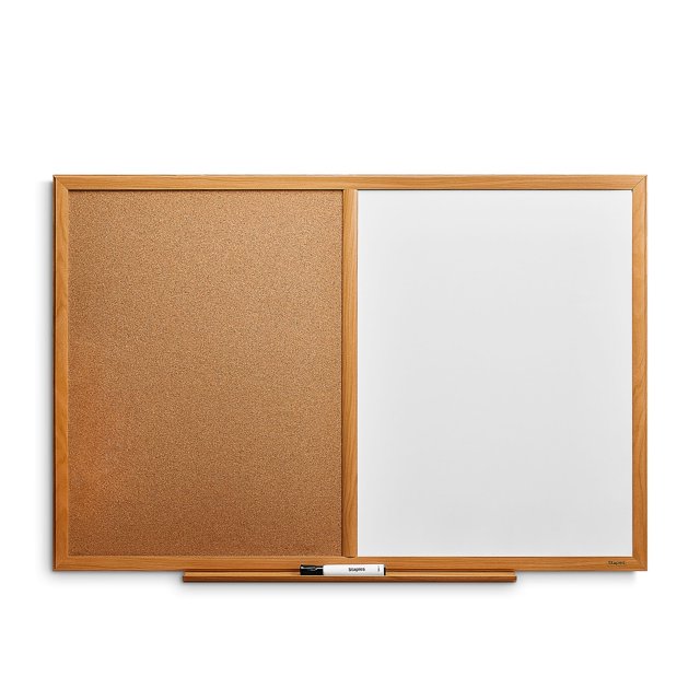 HITOUCH BUSINESS SERVICES Standard Cork & Dry Erase Whiteboard 3' x 2