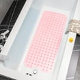 HITSLAM Extra Large Bathtub Mat 40x16 inches, NonSlip, Machine