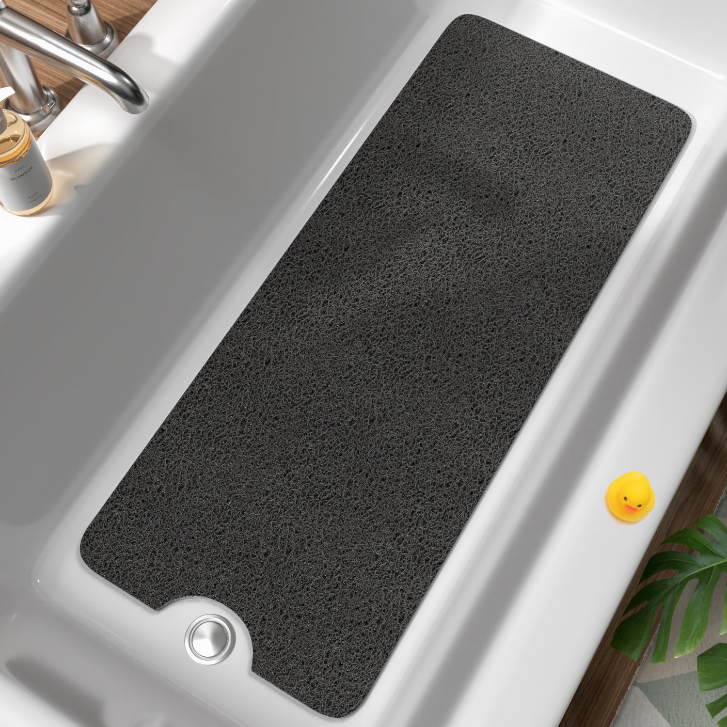 HITSLAM Non Slip Bathtub Mat 40"x 16",Extra Long Bath Mat for Tub,Soft ...