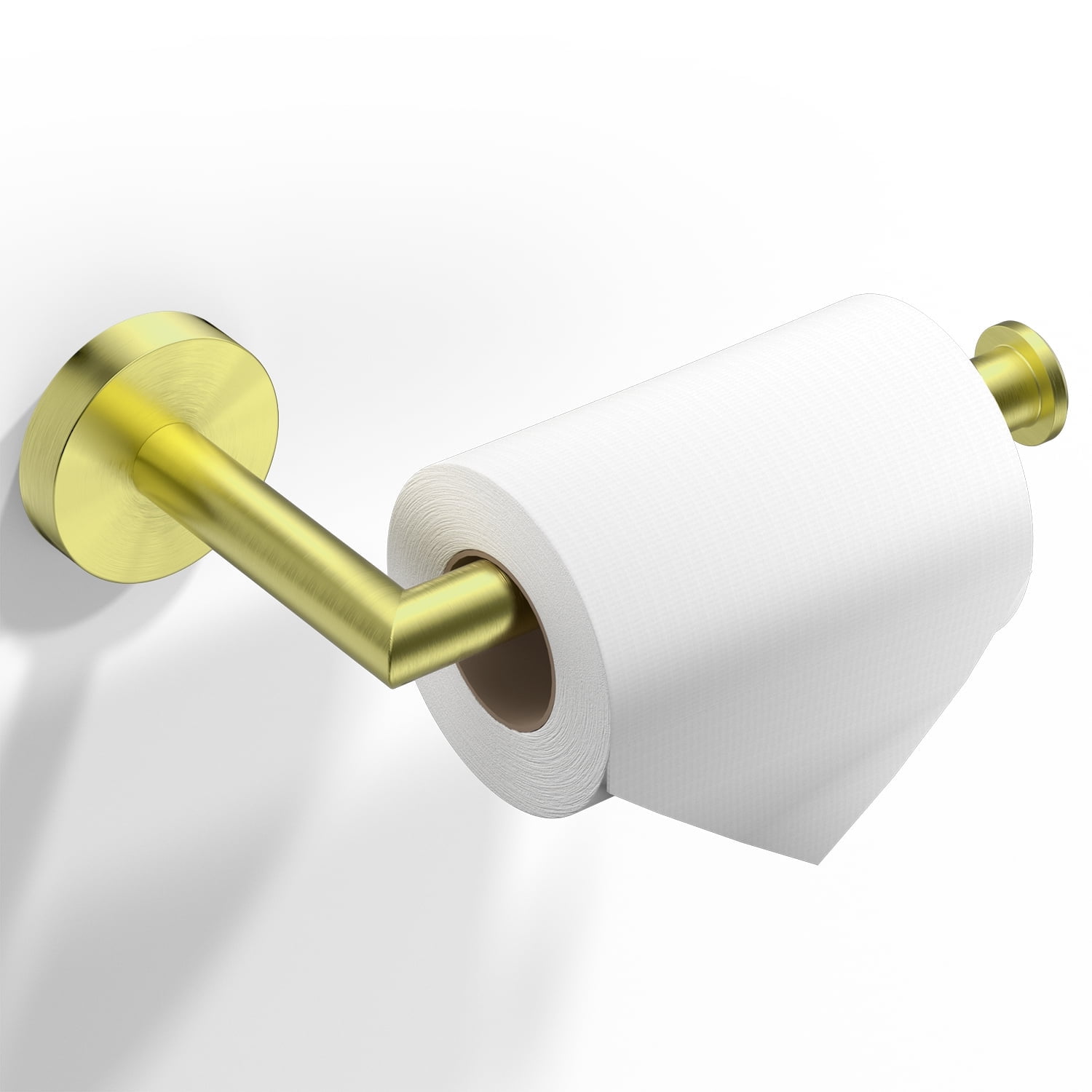 Brushed Gold Stainless Steel Wall Mounted Toilet Paper Holder