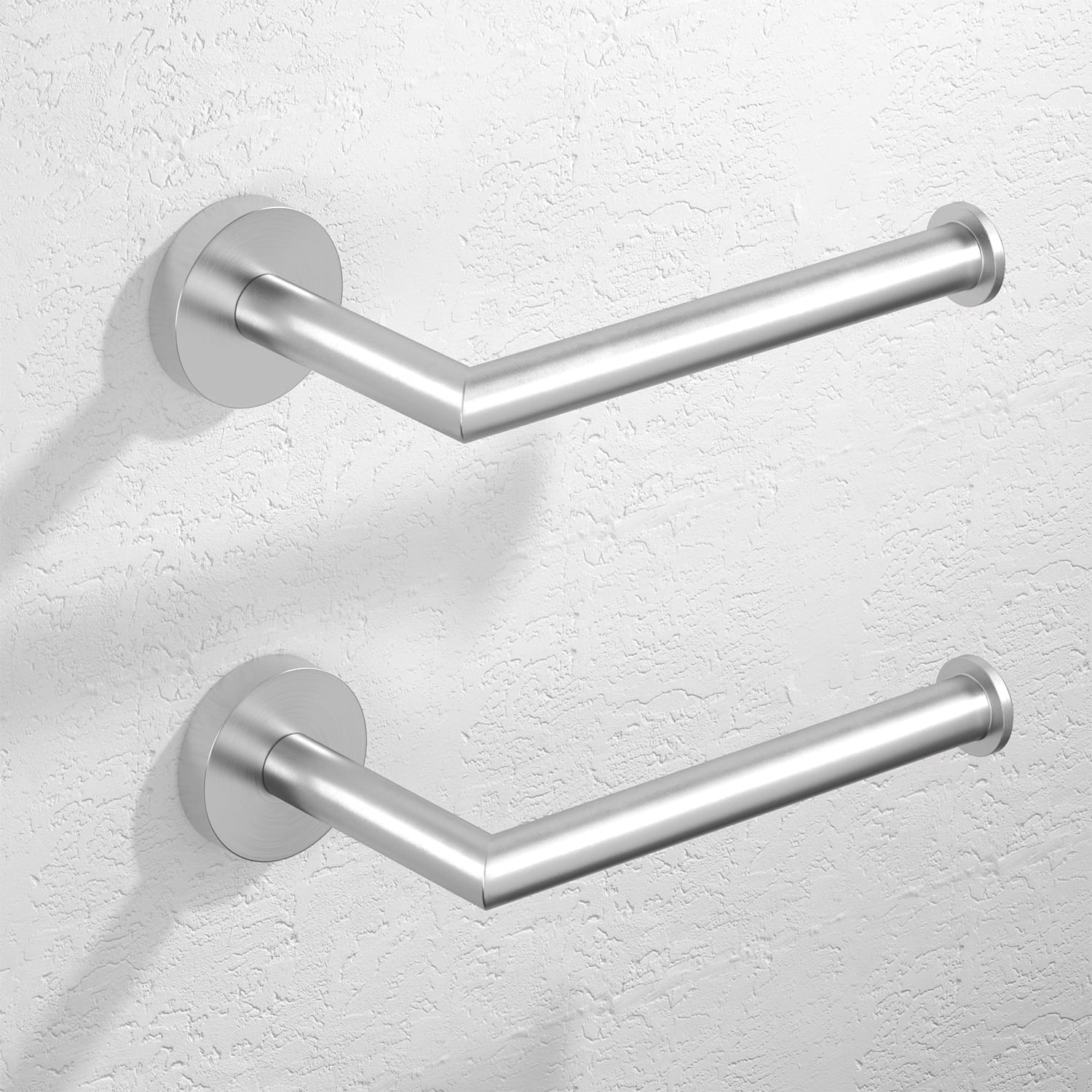 Brushed Nickel Stainless Steel Wall-Mounted Toilet Paper Holder Set