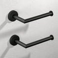 thumbnail image 1 of HITSLAM Toilet Paper Holder Wall Mount,Matte Black Toilet Paper Roll Holder for Bathroom,2Pack, 1 of 9