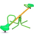 thumbnail image 1 of HITTIONA Kids Seesaw, Spinning Teeter Totter, 220lbs Capacity Kids Outdoor Playground Equipment, Swiveling 360 Degrees Rotating for Kids 3-6, 1 of 6