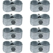 HITTITE 8 Set Dog Kennel Panel Clamps, Chain Link Fence Panel Clamps for Round Pipe Panel Frame with 1-3/8"/32mm Diameter, Saddle Clamps for Dog Kennels & Chain Link Fence.