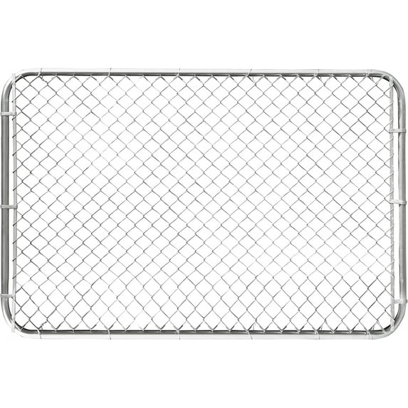 HITTITE Adjustable Chain Link Gate Kit, Anti-Rust Outdoor Garden Fence, Heavy Duty Pedestrian Walking Gate for Residential, Yard, Entry Way, 26"-72" Wide x 4' High