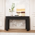 thumbnail image 1 of HIUU black console table for entryway,fluted console table with drawers,oval entryway tables narrow, 1 of 9