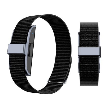 HIVISUALS Smart Bracelet - Screenless Fitness Tracker with AI Coach, 44 Modes, Track Heart Rate/SpO2/Stress/Temperature, IP68, 30-Day Battery