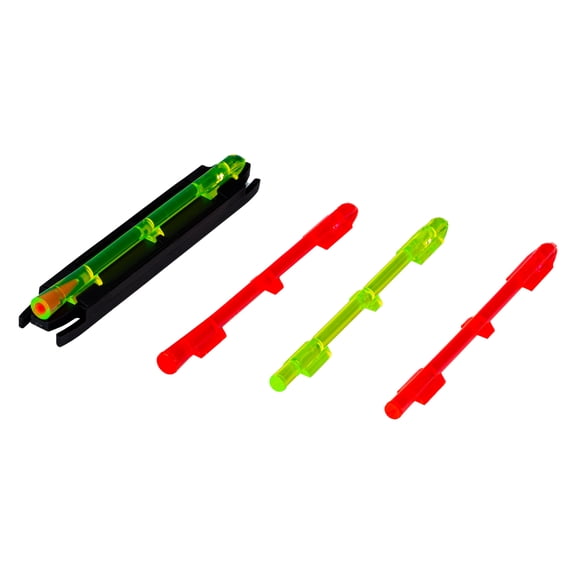 HIVIZ M-Series Magnetic Fiber Optic Shotgun Sight for Narrow Rib Shotguns, Interchangeable Red, Green & Two-Tone LitePipes - M300