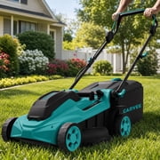 HIWEAVER 40V Cordless Lawn Mower   17-Inch Battery Powered Push Mower with 6-Position Height Adjustment 0.98" 2.95", 40L Grass Bag & 3300 RPM Motor, Lightweight 30.2 lbs for Yard & Garden