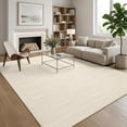 thumbnail image 1 of HIWEAVER Beige 4' x 6' Neutral Solid Runner for Kitchen Non Slip Stain Resistant Indoor Throw Carpet Non Shedding Modern Doormat for Hallway Home Decor, 1 of 6