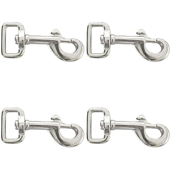 HIlason 1 Inch X 3 1/4 Die Cast Bolt Snap Nickel Plated Set Of 4