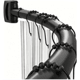 thumbnail image 1 of HJ Curved Shower Curtain Rod 33-78 Inches Adjustable Splicing Design Need To Drill Shower Rods Curved Round Bowed Rust proof, Premium Stainless Steel Shower Curtain Rod for Bathroom, Bathtub, Stall, 1 of 9