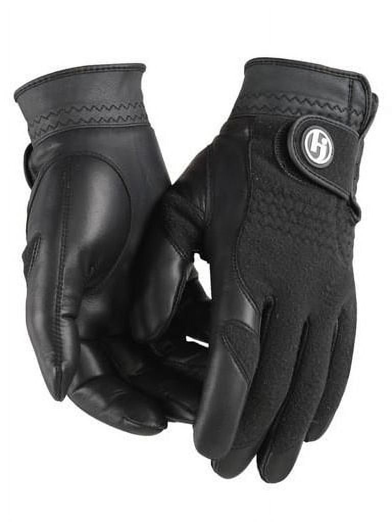 HJ Glove Mens Winter Performance Golf Glove Medium/Large / Black