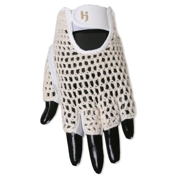 HJ Glove Original Half Finger Glove (Ladies, Left, Medium Large) White NEW