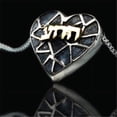 thumbnail image 1 of HJ-P-051 72 Names Heart Shaped Kabbalah Pendant, 1 of 1