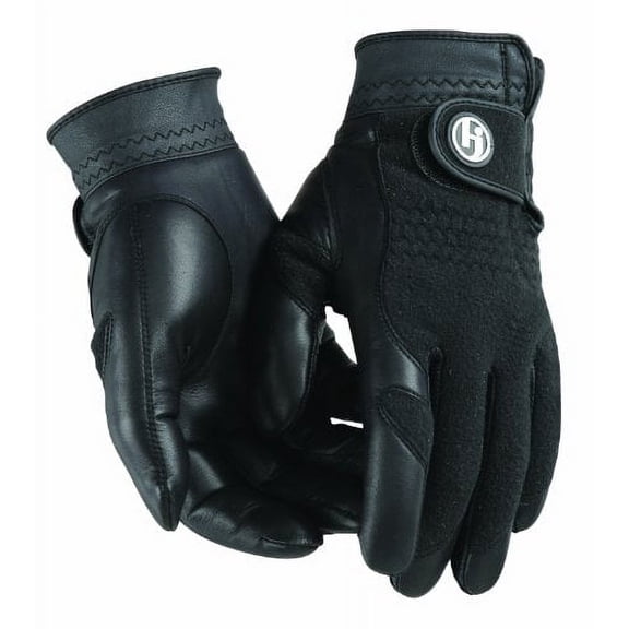 HJ Winter Gloves, LADIES Small, Pair of Fleece/Leather, Cabretta Leather Palm