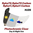 thumbnail image 1 of Rpha11 Photochromic Visor for HJC Rpha70, Rpha70 Carbon, Rpha11 Carbon, HJ26 Helmet Face Shield, 1 of 5