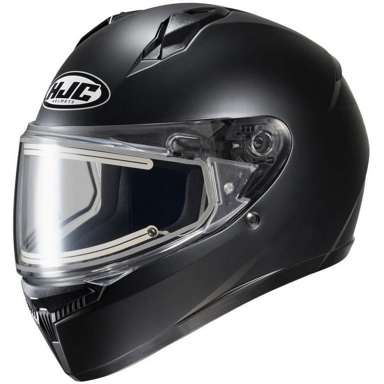 HJC C10 Solid Snow Helmet w/Heated Electric Shield Semi-Flat