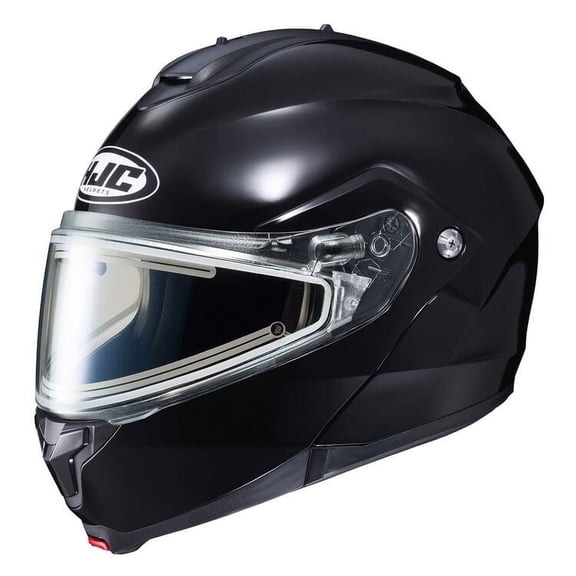 HJC C91 Solid snowmobile helmet with Electric Shield (XXXX-Large, Black)