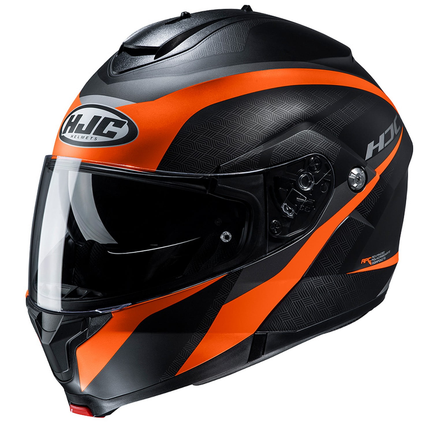 HJC C91 Taly Modular Motorcycle Helmet Orange/Black LG - Walmart.com