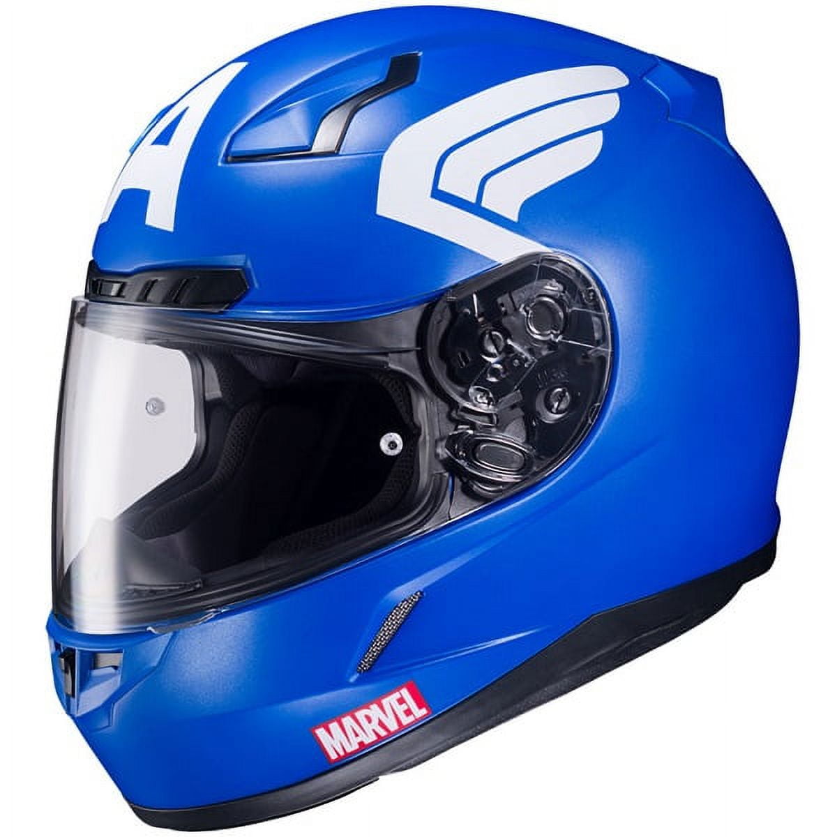 HJC CL 17 Marvel Captain America Motorcycle Helmet Blue White SM