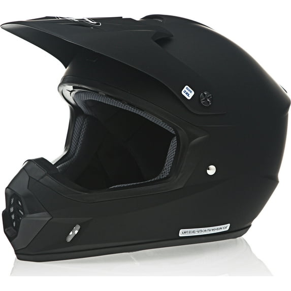 HJC CL-XY 2 Solid Youth MX Offroad Helmet Matte Black/Rubertone LG