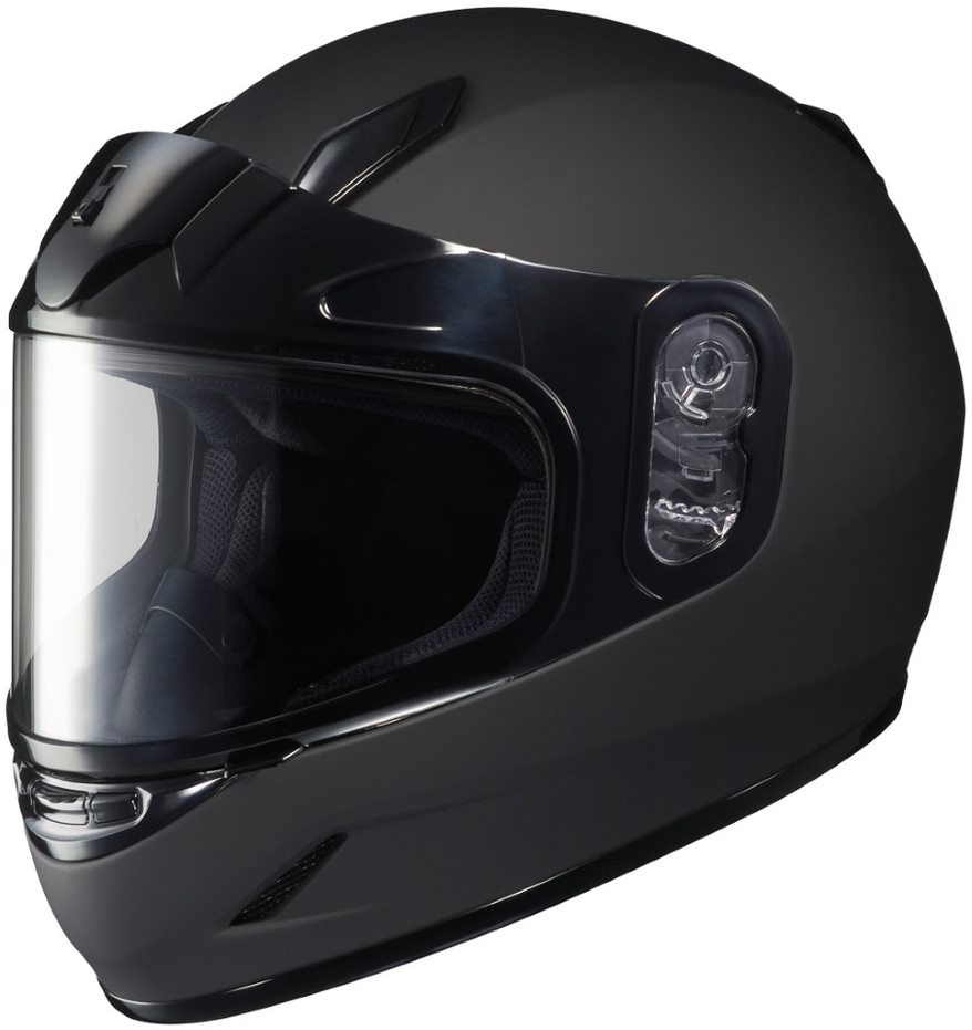 HJC CL-Y Solid Snow Youth Helmet with Dual Lens Shield (Large, Matte Black)