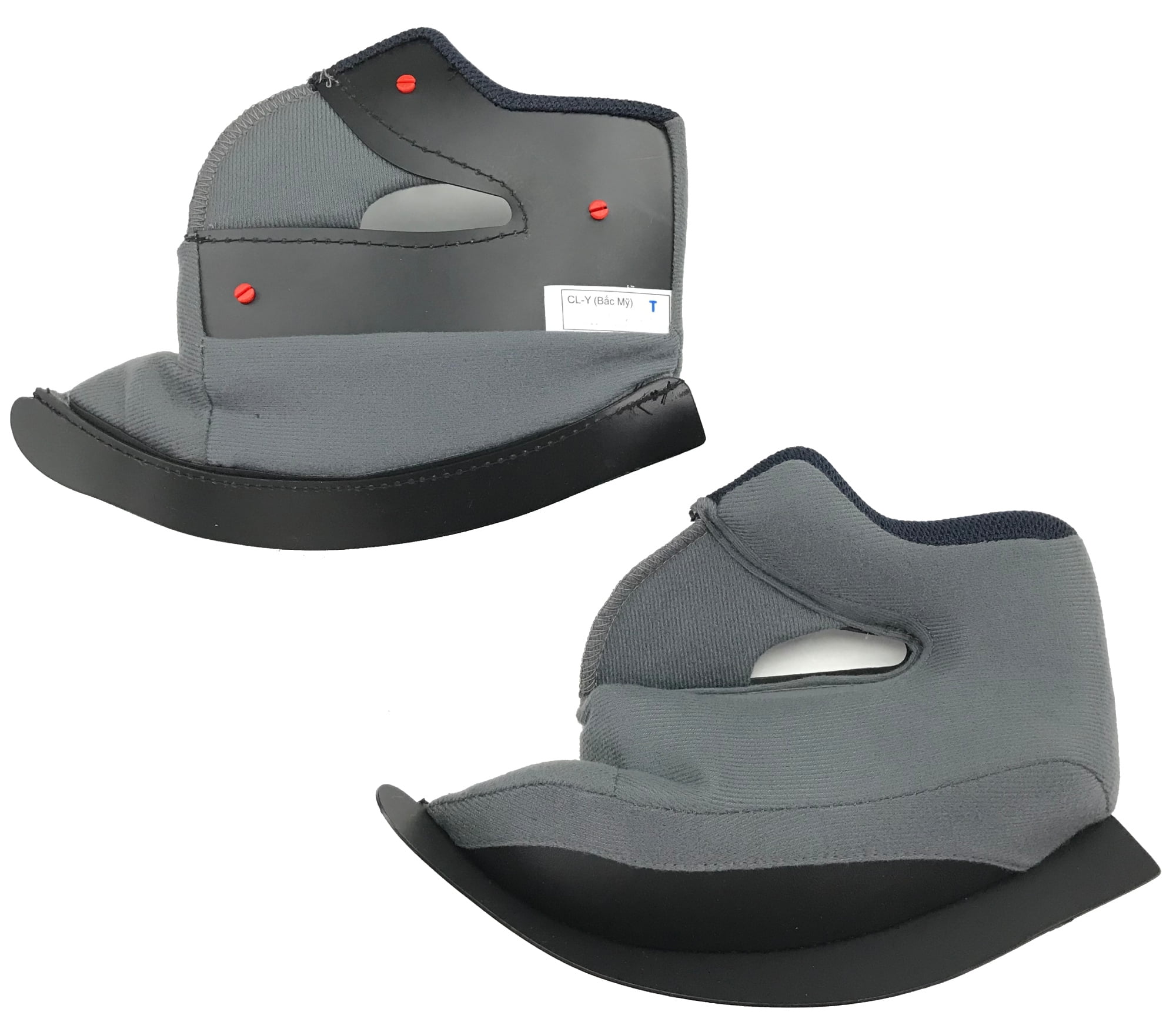 helmet pads for hjc cl max 2 HJC CL-Y Youth Helmet Cheek Pads Gray w/Red Snap SM