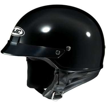 HJC CS-2N Open Face Motorcycle Helmet Black SM