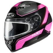 HJC CS-R3 Inno snowmobile helmet with Dual Lens Shield Pink (MC-8) (X-Small, Black Pink (MC-8))