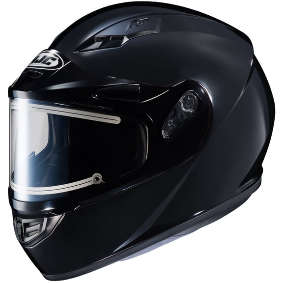 Hjc CS-R3 Solid Snow Helmet with Electric Shield (X-Small, Solid Black)