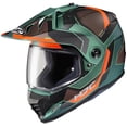 thumbnail image 1 of HJC DS-X1 Synergy Dual Sport Helmet Green/Orange XL, 1 of 2