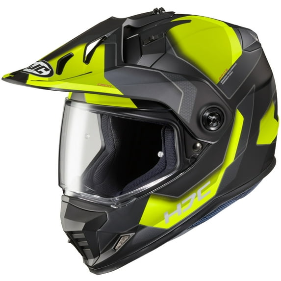 HJC DS-X1 Synergy Dual Sport Helmet Hi-Vis LG