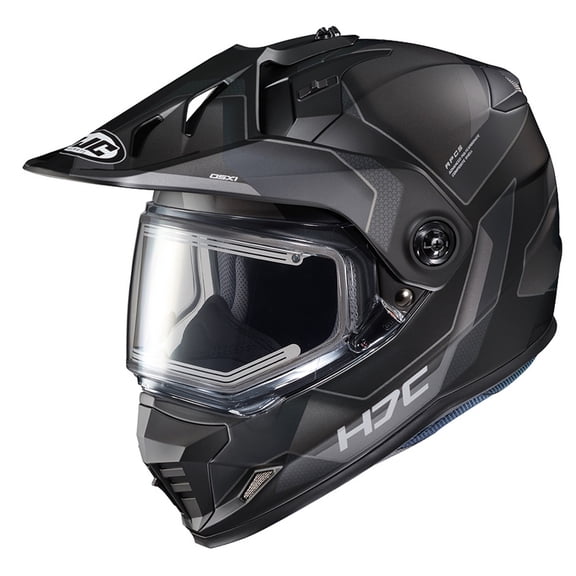 HJC DS-X1 Synergy Snow Helmet w/Heated Electric Shield Black/Gray LG