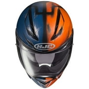HJC F70 Death Stroke Motorcycle Helmet Blue/Orange LG