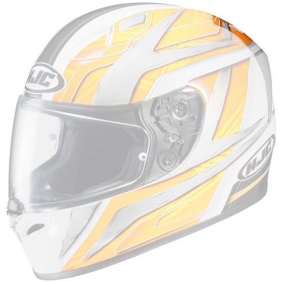 HJC FG-17 Ace Replacement Rear Vent Yellow/Black/White