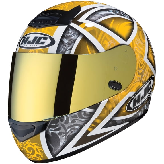 HJC HJ-20 Pinlock RST Color Mirror Coated Shield - Gold