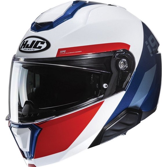 HJC i91 Bina Modular Motorcycle Helmet Blue/Red SM