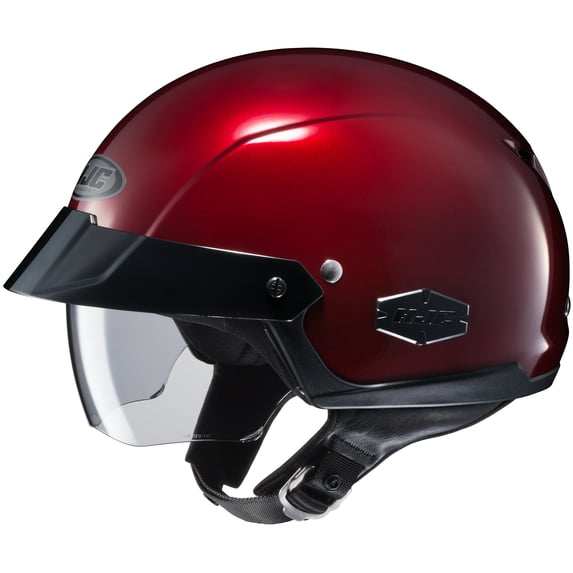 HJC IS-Cruiser Half Helmet Solid Colors Wine LRG 0824-0111-06