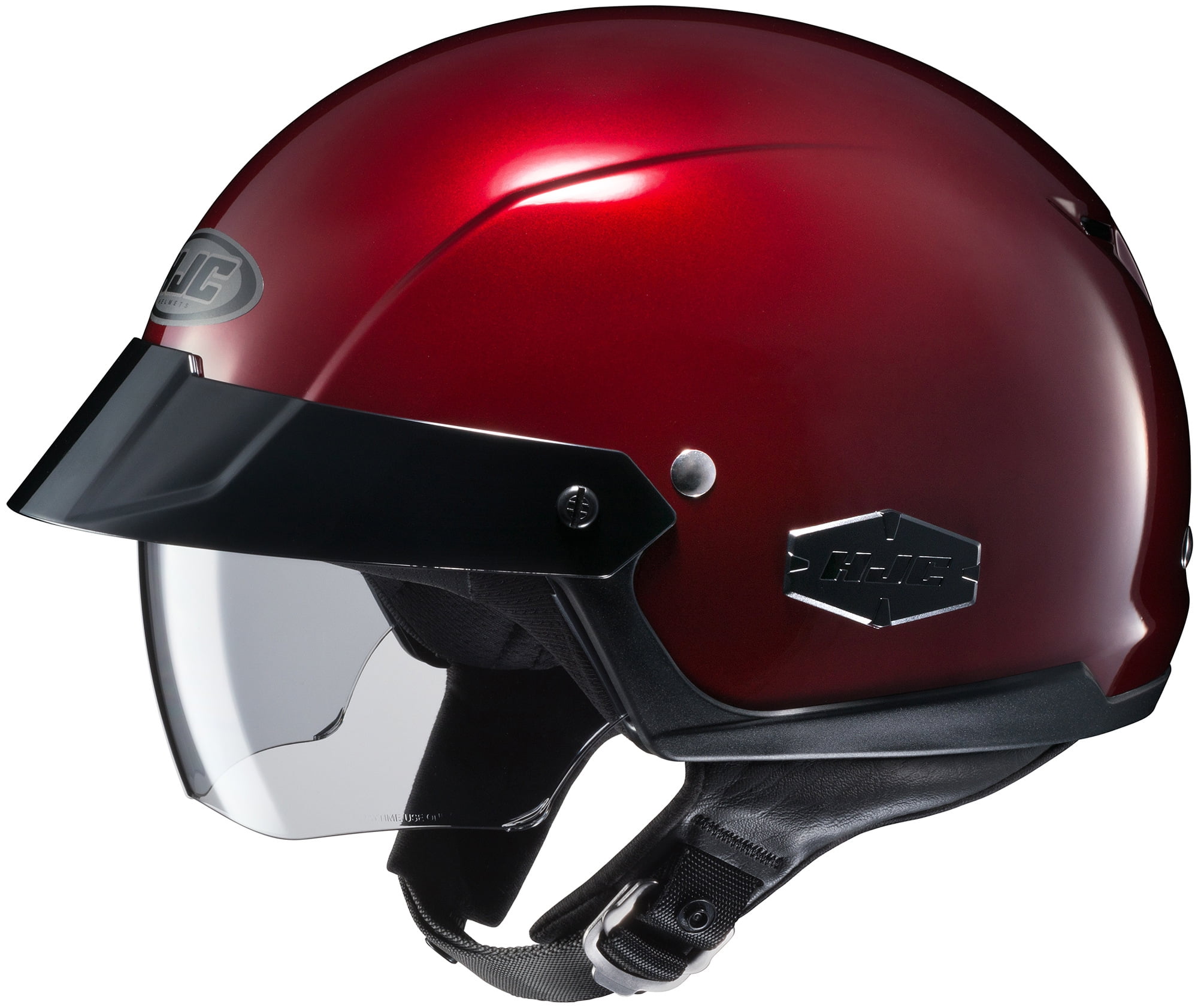 HJC IS-Cruiser Solid Motorcycle Half Helmet Wine Red XS