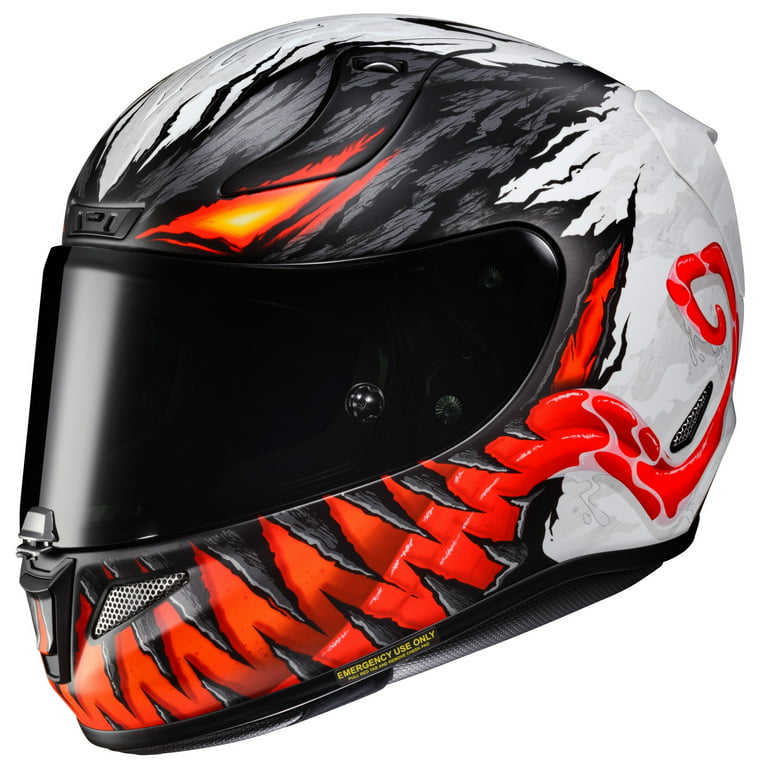  HJC RPHA 11 Pro Carnage Helmet (X-Large) (RED) : Automotive