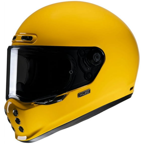 HJC V 10 Deep Yellow Street Motorcycle Helmet
