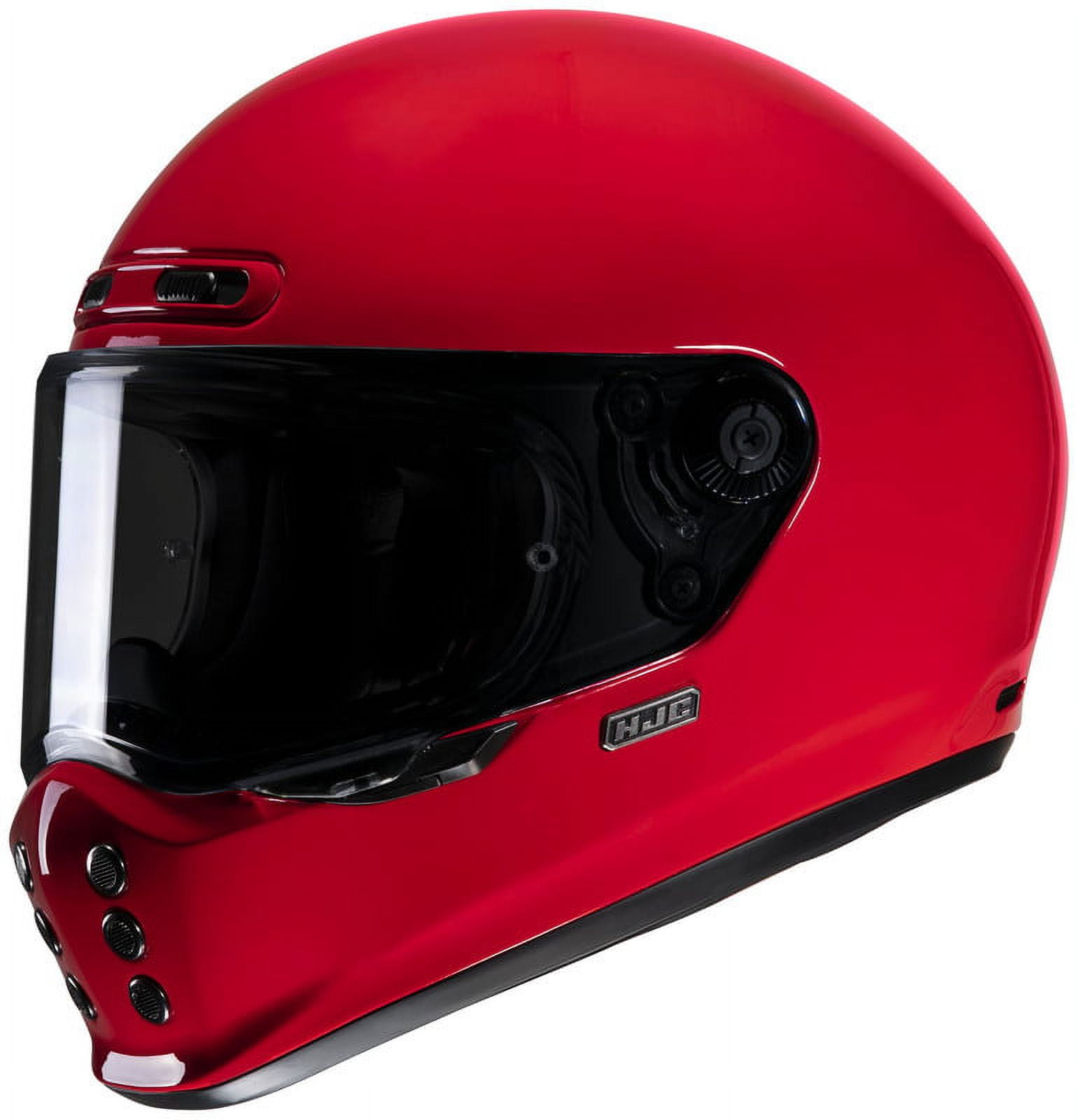 HJC V10 Solid Motorcycle Helmet Deep Red XS - Walmart.com