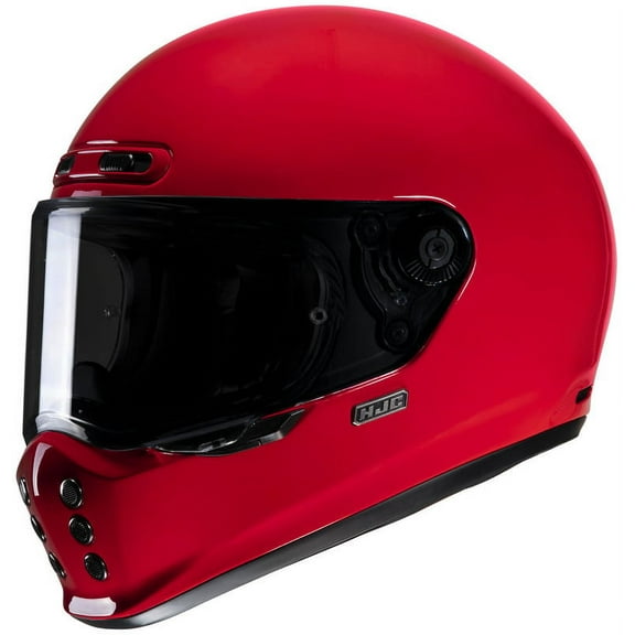 HJC V10 Solid Motorcycle Helmet Deep Red XS