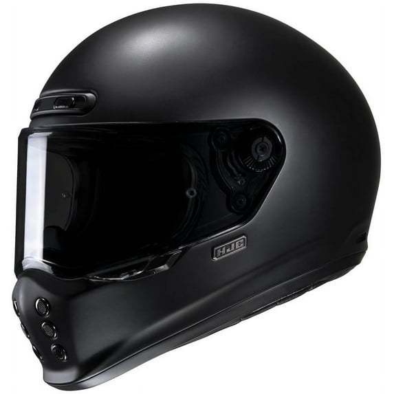 HJC V10 Solid Motorcycle Helmet Semi Flat Black XXL